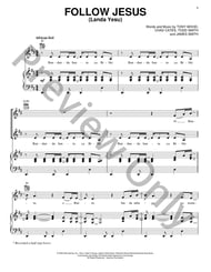 Follow Jesus piano sheet music cover